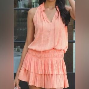 Current Air Los Angeles CARA Mini Pleated Dress  🍑